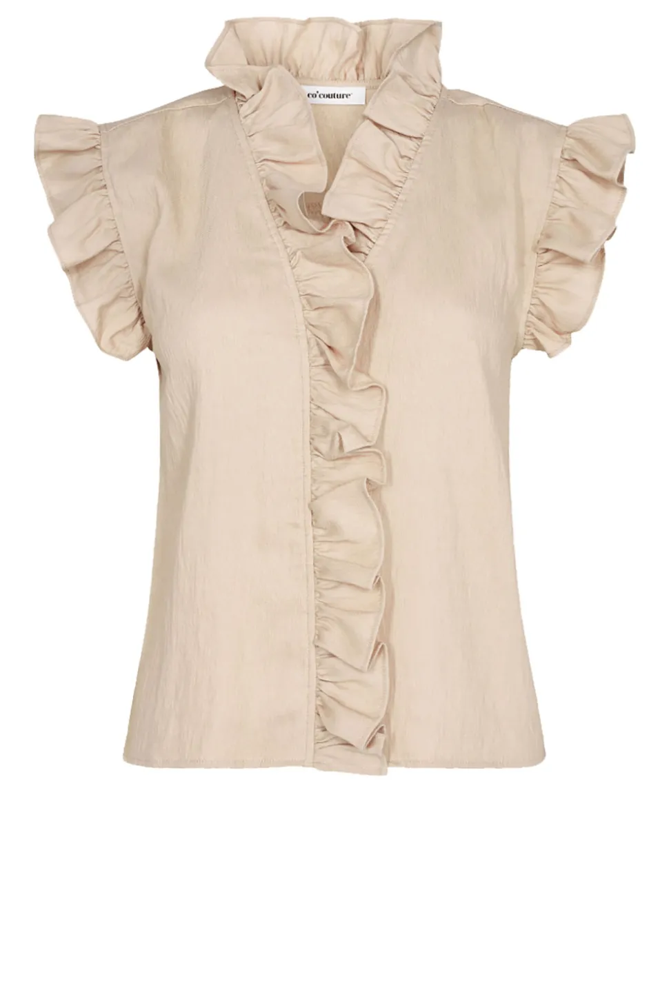 Viscose Blouse With Ruffles Sueda | Beige... | Co'Couture | Little Soho