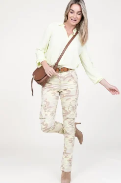 Viscose Crepe Blouse Trizia | Green... | Patrizia Pepe | Little Soho