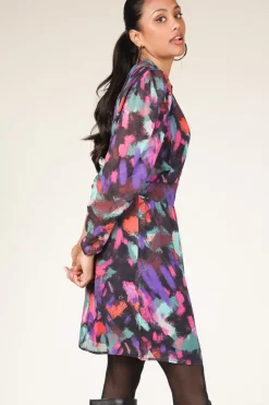 Viscose Dress With Print Edly | Multi... | Dante 6 | Little Soho