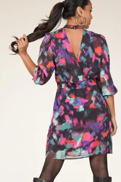 Viscose Dress With Print Edly | Multi... | Dante 6 | Little Soho