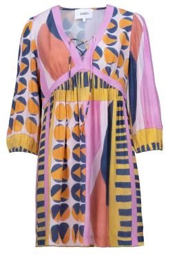Viscose Dress With Print Myriem | Pink... | Ba&Sh | Little Soho