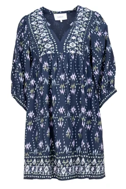 Viscose Dress With Print Naia | Blue... | Ba&Sh | Little Soho