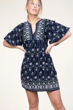 Viscose Dress With Print Naia | Blue... | Ba&Sh | Little Soho