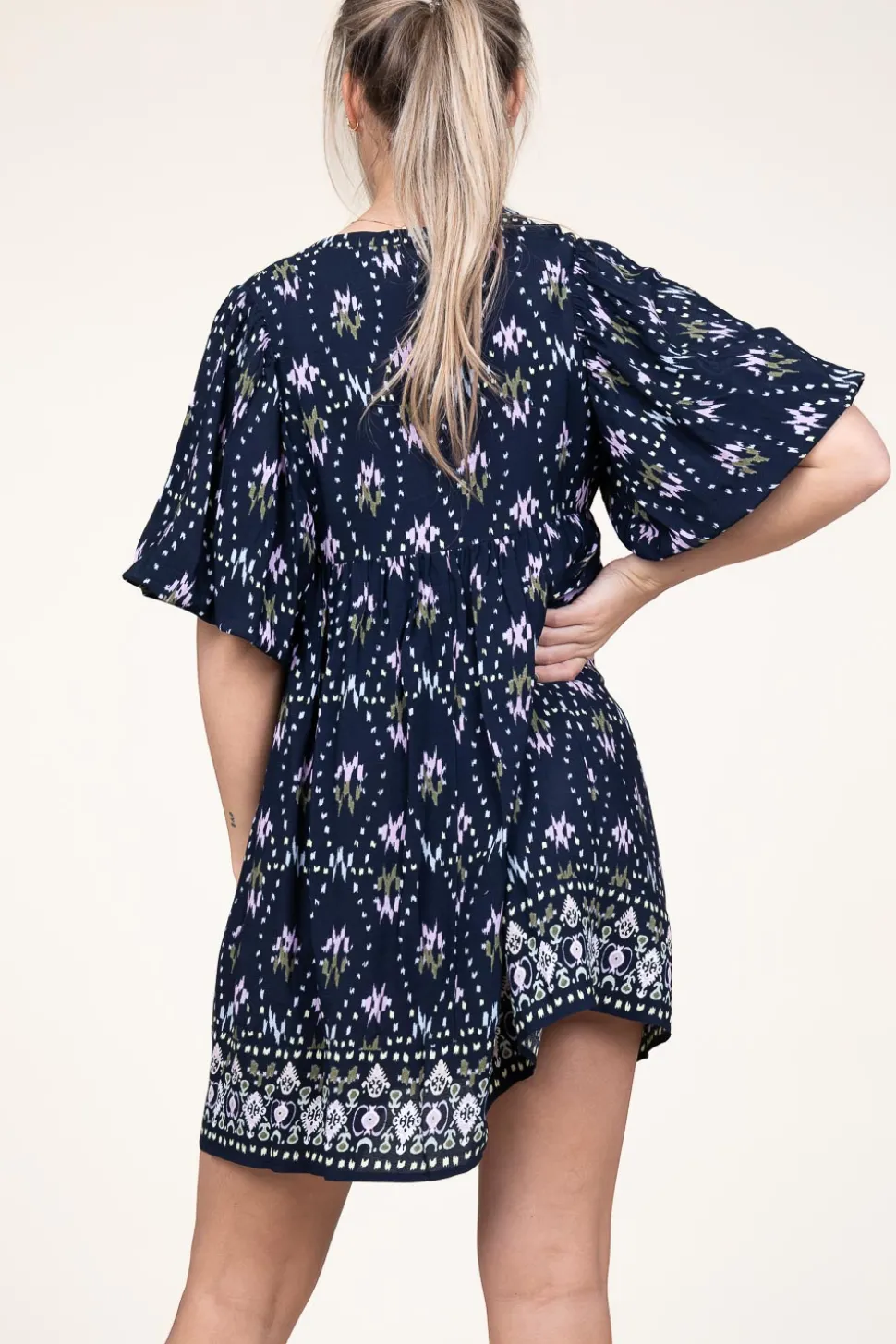 Viscose Dress With Print Naia | Blue... | Ba&Sh | Little Soho