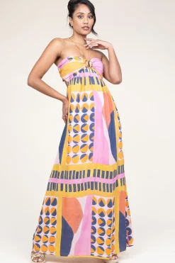 Viscose Maxi Dress Molly | Pink... | Ba&Sh | Little Soho