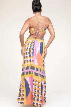 Viscose Maxi Dress Molly | Pink... | Ba&Sh | Little Soho
