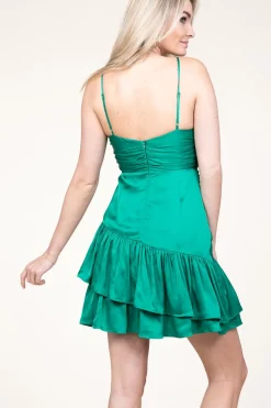 Viscose Mini Dress Cordoue | Green... | Suncoo | Little Soho