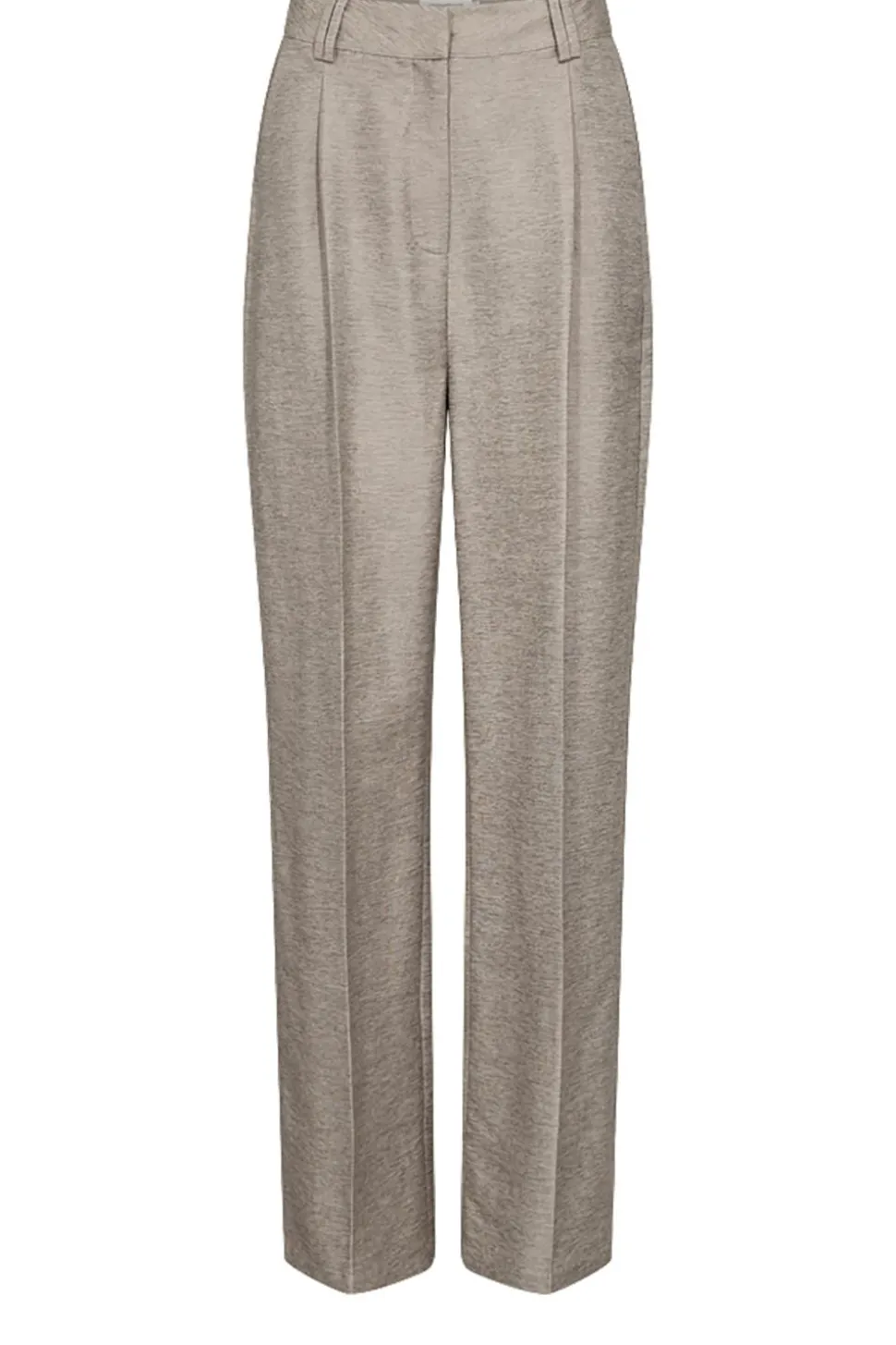 Viscose Pleated Trousers Cilly | Beige... | Copenhagen Muse | Little Soho