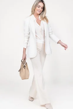 Viscose Tailored Blouse Nino | Natural... | Patrizia Pepe | Little Soho