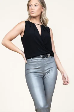 Viscose Top Liza | Black... | Patrizia Pepe | Little Soho