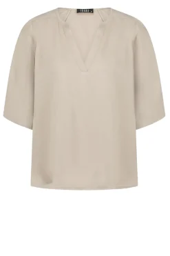 Viscose Top Tago | Taupe... | Ibana | Little Soho