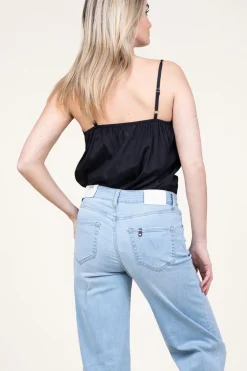 Viscose Top With Lace Viane | Black... | Lollys Laundry | Little Soho