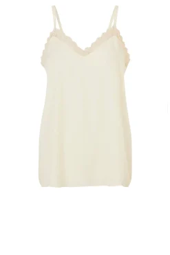Viscose Top With Lace Viane | Natural... | Lollys Laundry | Little Soho
