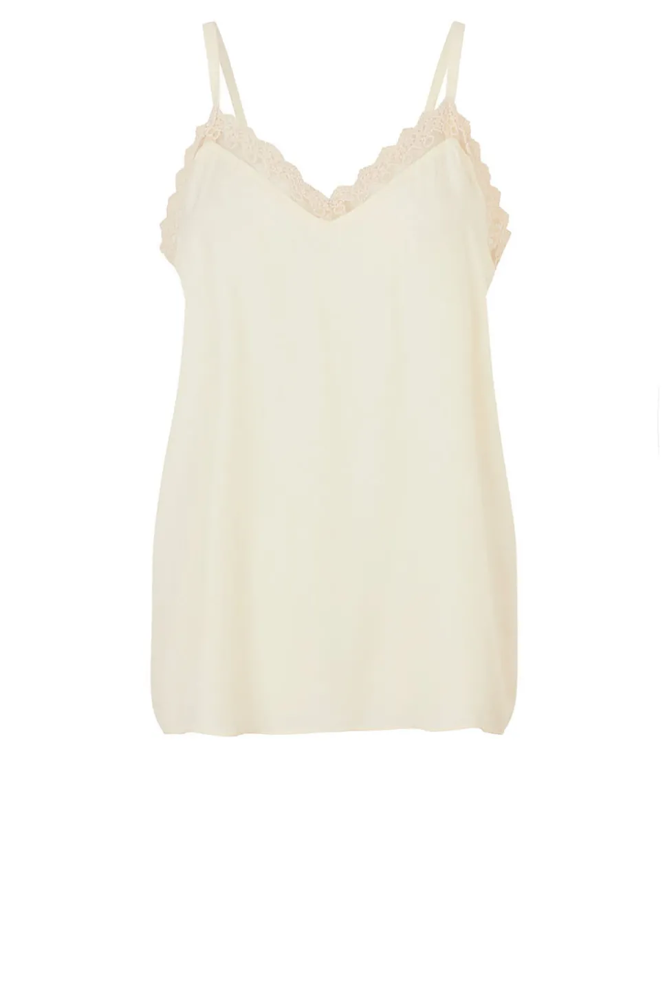 Viscose Top With Lace Viane | Natural... | Lollys Laundry | Little Soho