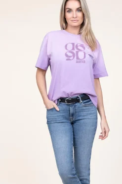 Washed Out T-Shirt With Logo Ashton | Purple... | Dante 6 | Little Soho