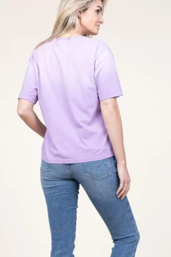 Washed Out T-Shirt With Logo Ashton | Purple... | Dante 6 | Little Soho