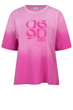 Washed Out T-Shirt With Logo Ashton | Pink... | Dante 6 | Little Soho