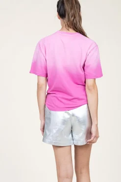 Washed Out T-Shirt With Logo Ashton | Pink... | Dante 6 | Little Soho