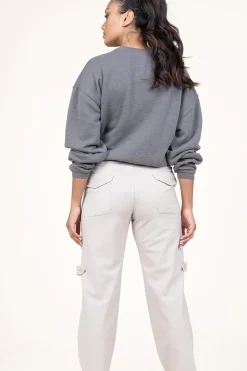 Washed Sweater Doven | Grey... | American Vintage | Little Soho