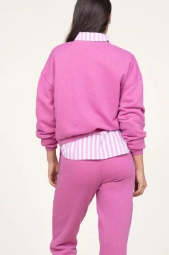 Washed Sweater Doven | Pink... | American Vintage | Little Soho