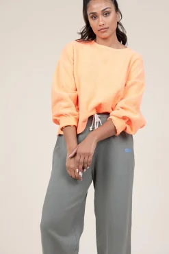 Washed Teddy Sweater Bobypark | Orange... | American Vintage | Little Soho
