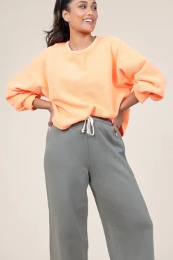 Washed Teddy Sweater Bobypark | Orange... | American Vintage | Little Soho
