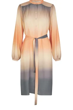 Waterprint Button-Through Dress Anara | Multi... | Second Female | Little Soho