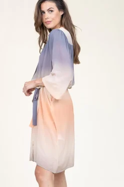 Waterprint Button-Through Dress Anara | Multi... | Second Female | Little Soho