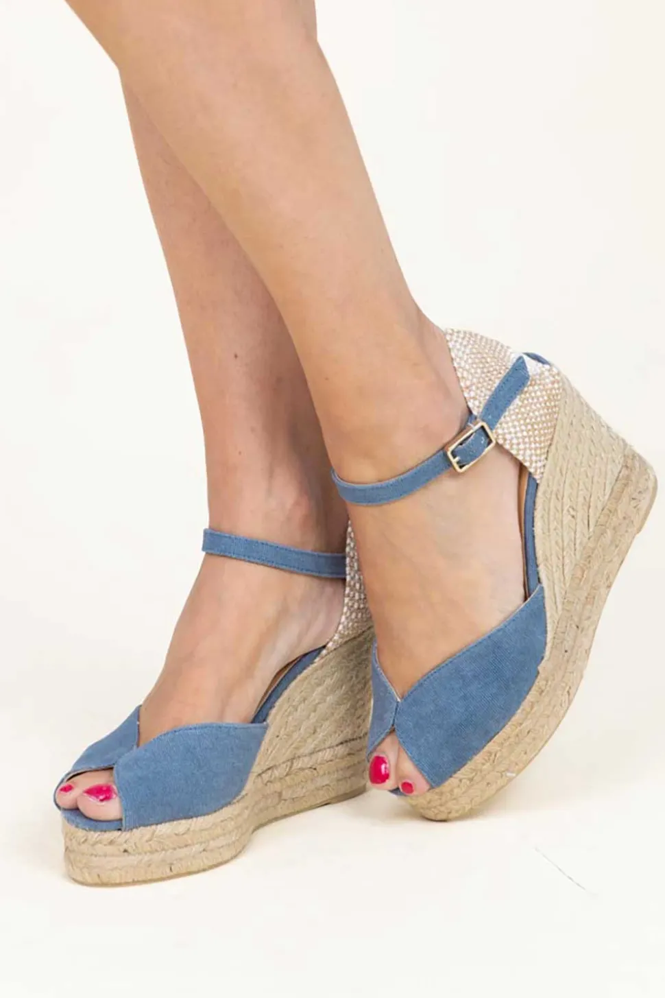 Wedge Heel Bianca | Blue... | Castaner | Little Soho