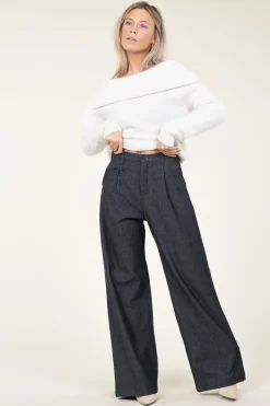 Wide Leg Pants Skater City L32 | Grey... | Lois Jeans | Little Soho