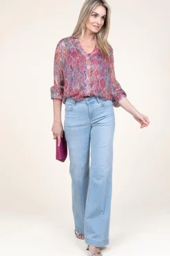 Wide Leg Regular Fit Jeans Mendola L34 | Blue... | Liu Jo | Little Soho