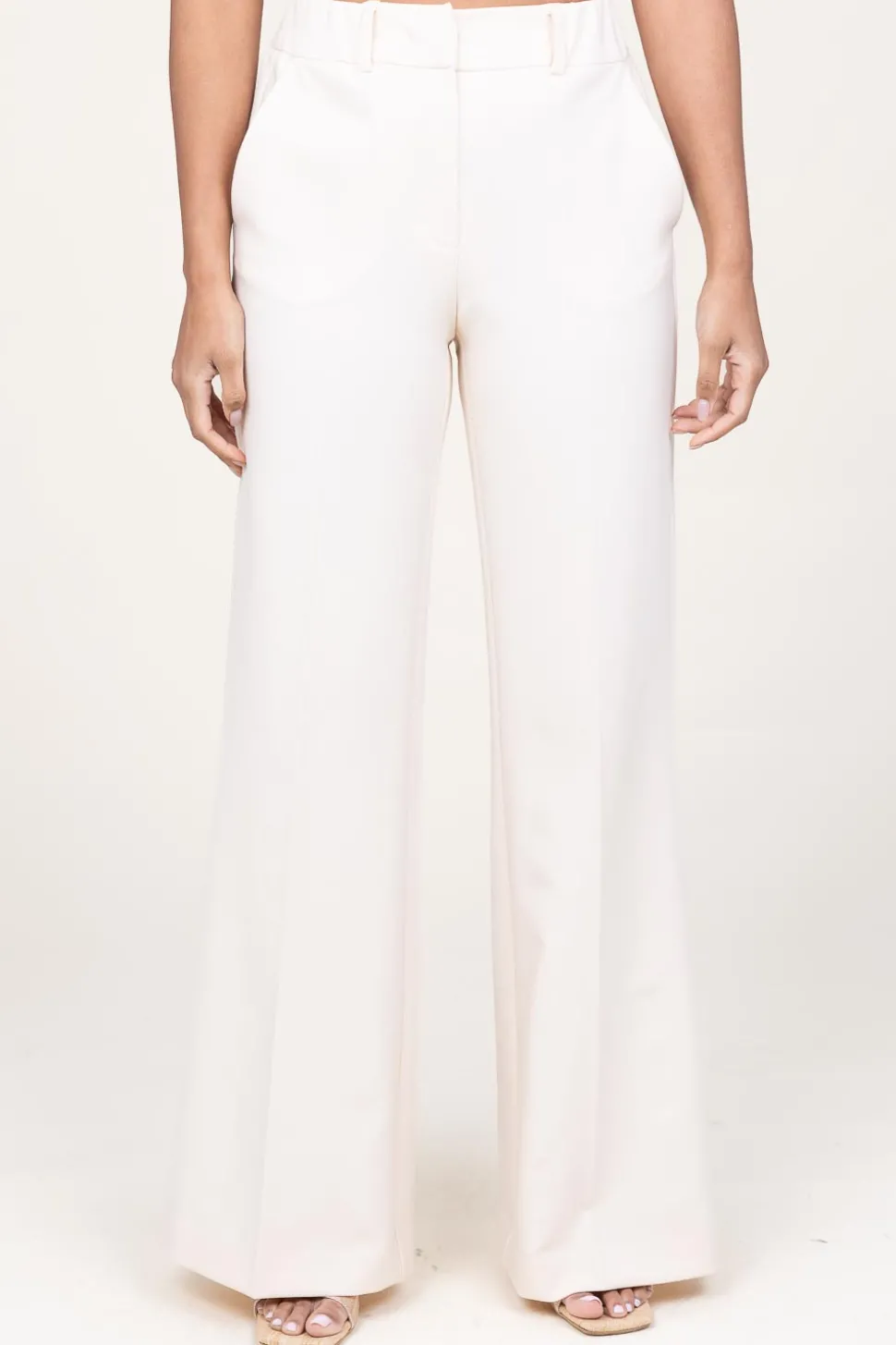 Wide Leg Trousers Luxor | Natural... | March23 | Little Soho