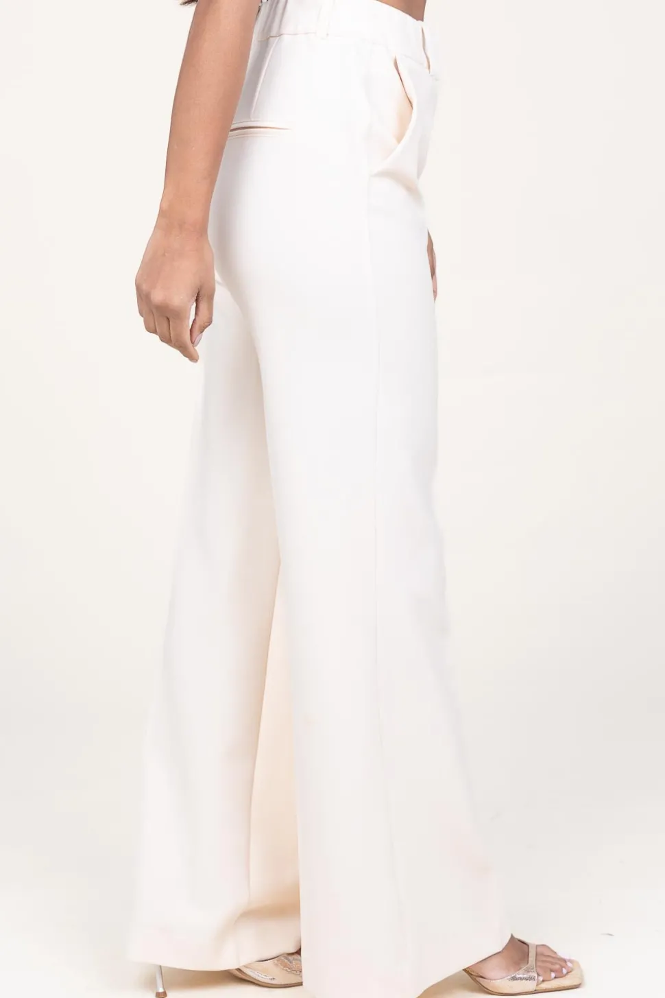 Wide Leg Trousers Luxor | Natural... | March23 | Little Soho