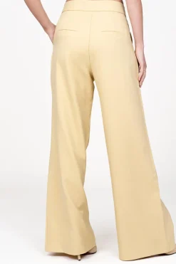 Wide Leg Trousers Rocia | Yellow... | Aaiko | Little Soho
