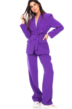 Wide Trousers Xenia | Purple... | Freebird | Little Soho