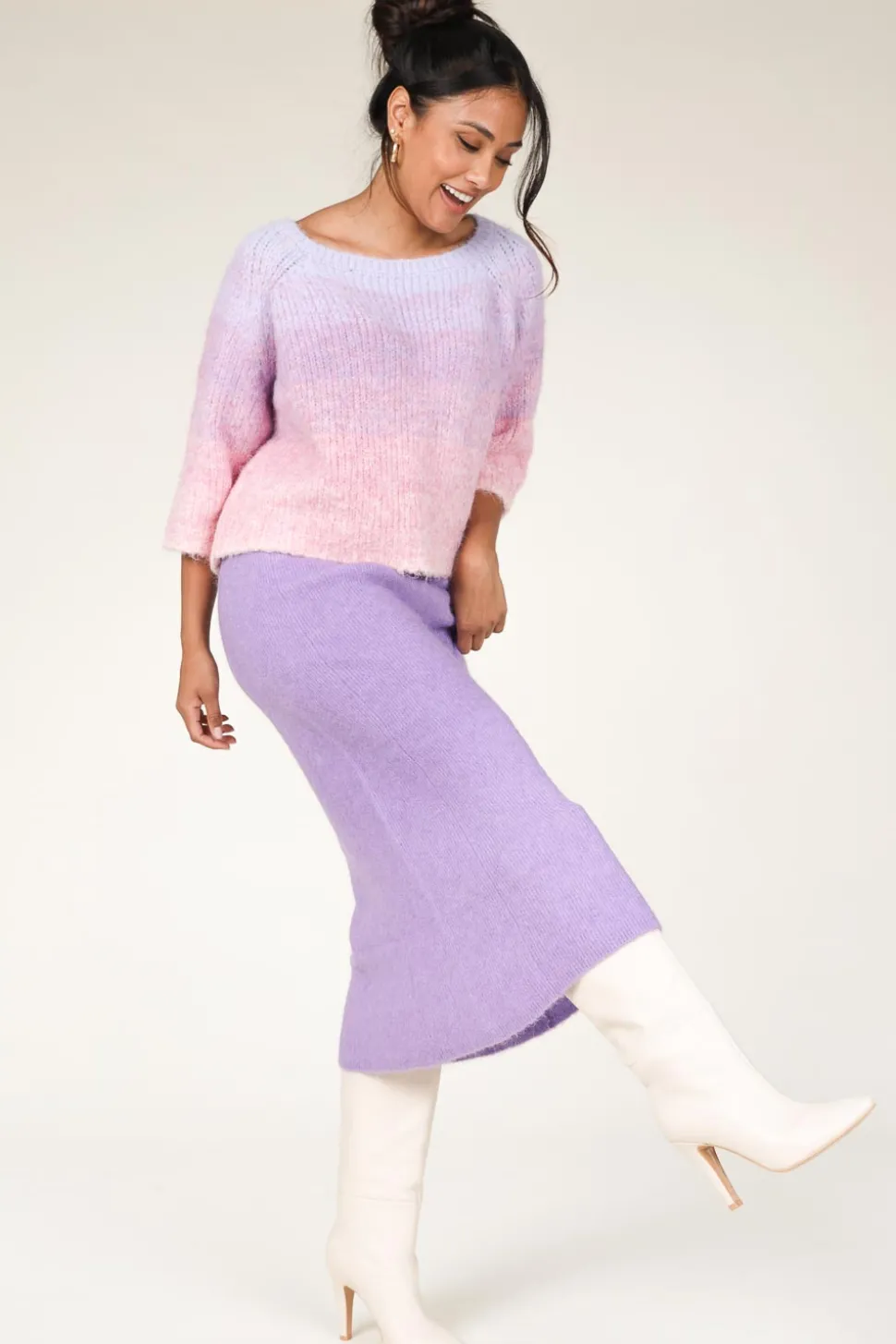 Wol Mix Skirt Ty | Purple... | American Vintage | Little Soho