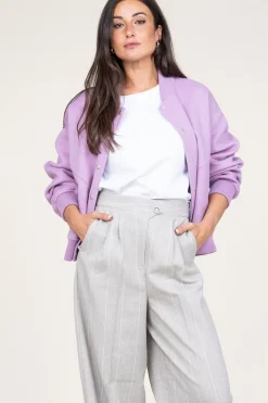 Woolen Bomberjack Luna | Lilac... | Alter Ego | Little Soho