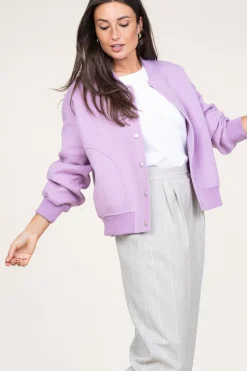 Woolen Bomberjack Luna | Lilac... | Alter Ego | Little Soho