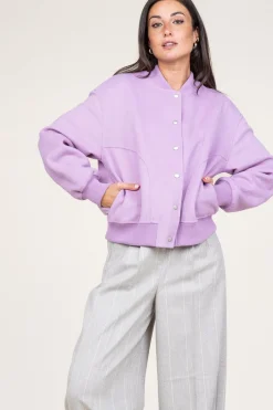 Woolen Bomberjack Luna | Lilac... | Alter Ego | Little Soho