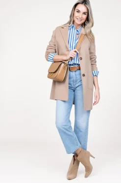 Wool Mix Blazer Jacket Moya | Camel... | Studio Ar | Little Soho