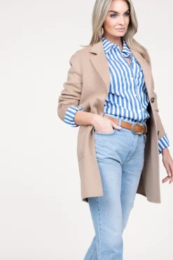 Wool Mix Blazer Jacket Moya | Camel... | Studio Ar | Little Soho