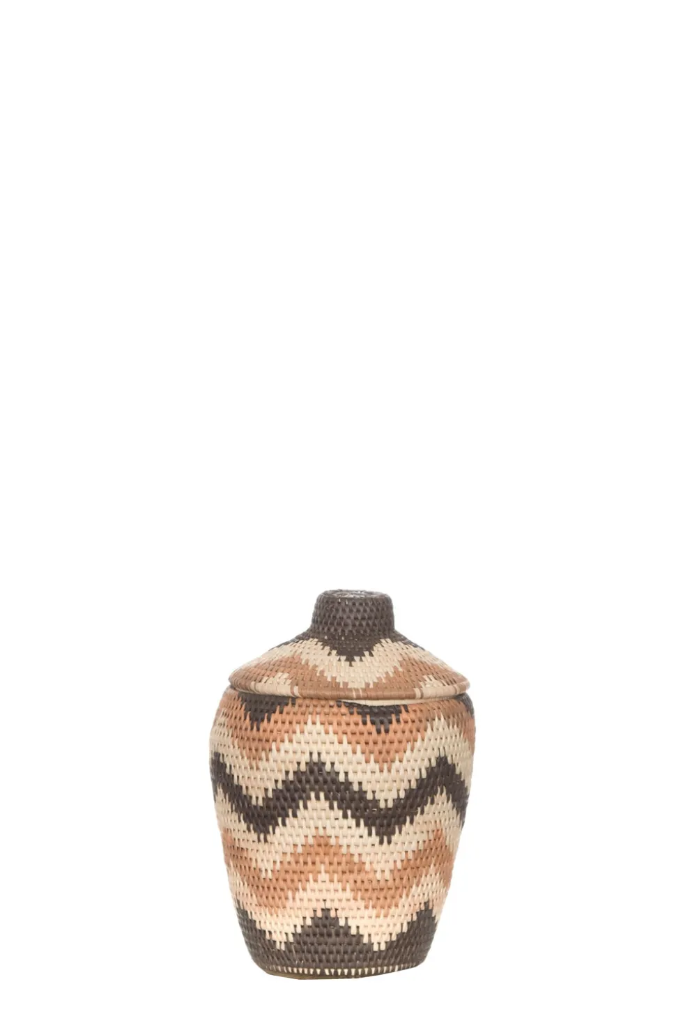 Zigzag Printed Rattan Basket Daisy - Small | Multi... | Little Soho Living | Little Soho